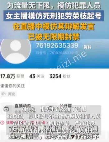 劳枝数到三被无限期封禁